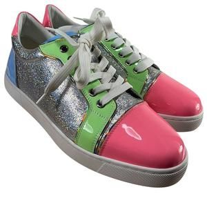 WOMEN'S Fun Vieira colorblock glitter pastel lace up sneakers E120